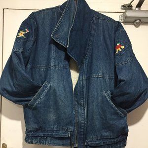 VINTAGE GAOMA SHERPA LINED DENIM JACKETS SIZE M